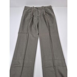 VTG Asher Sport Dress Pants Mens 44x36 Gray Cotton Gabardine Pleated Classic NWT